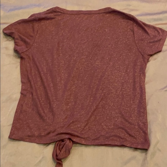 Rose gold tie front top - Picture 4 of 5